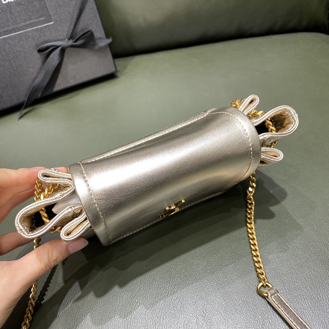 SAINT LAURENT 【𝐌𝐢𝐧𝐢 𝐍𝐨𝐥𝐢𝐭𝐚】672738 original leather.JD