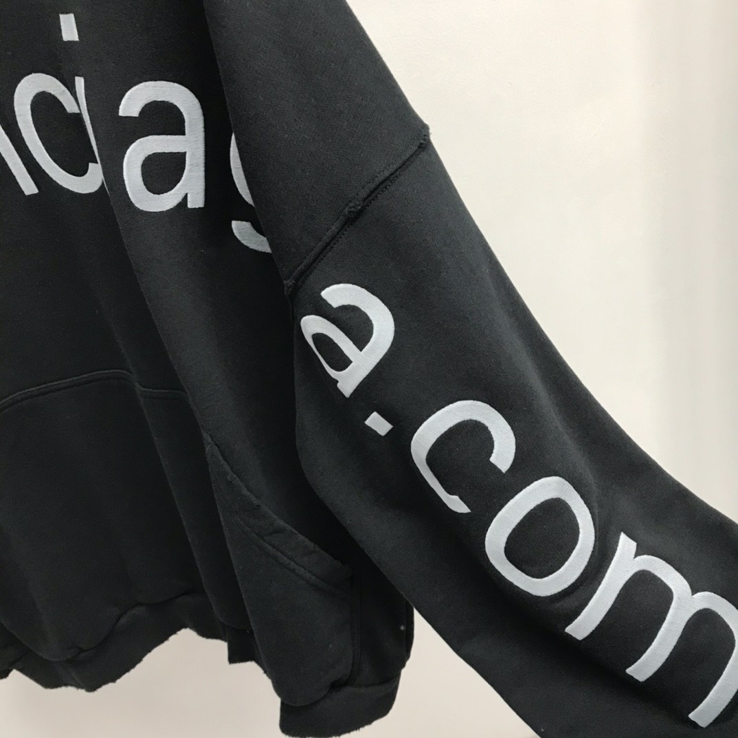 Balenciaga lettered hooded sweatshirt