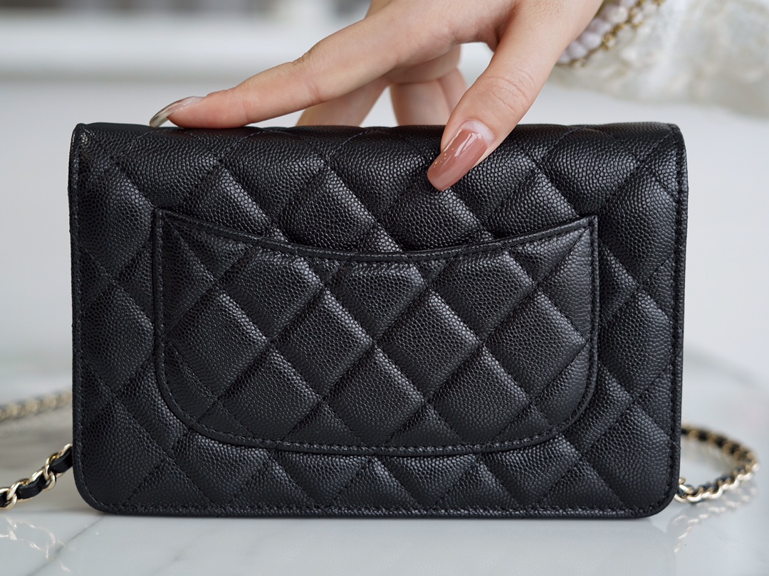 Chanel 𝑾𝒐𝒄 hair bag 𝟮𝟭/𝟮𝟮 autumn and winter new gold chain caviar grain embossed calfskin