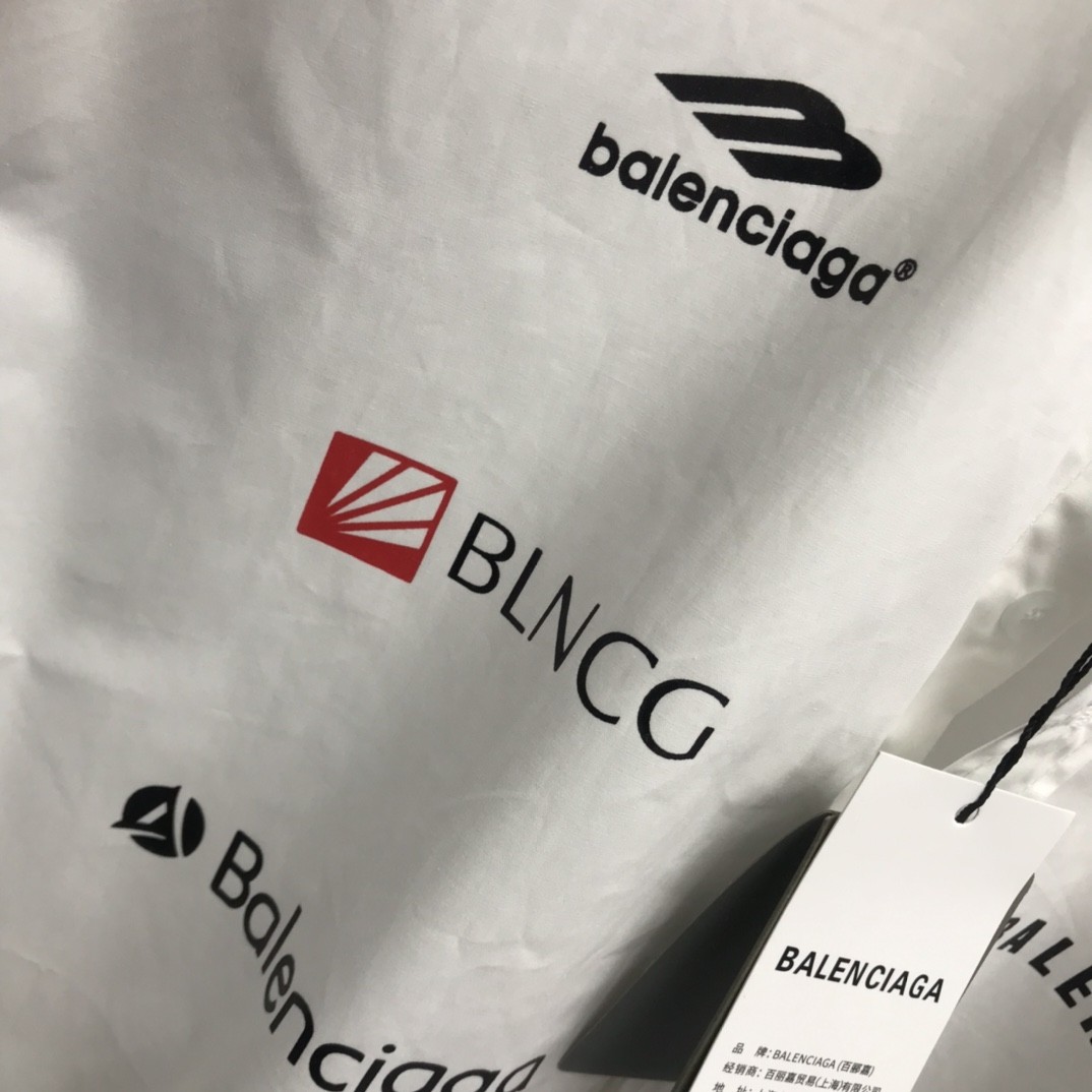 Balenciaga LOGO LOGO racing style long sleeve shirt