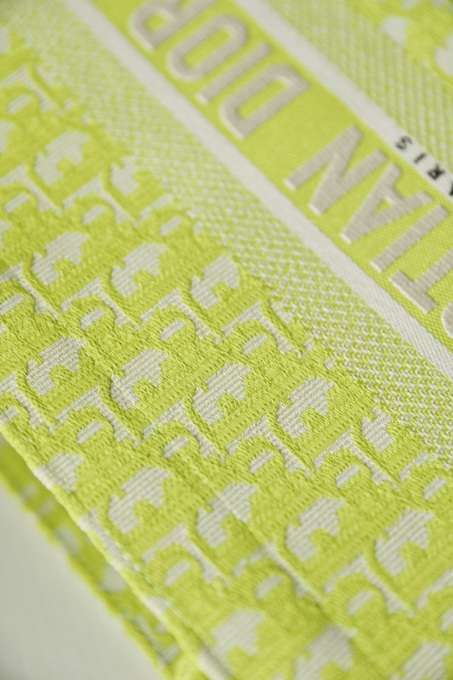 DIOR TOTE Oblique Fluorescent Green