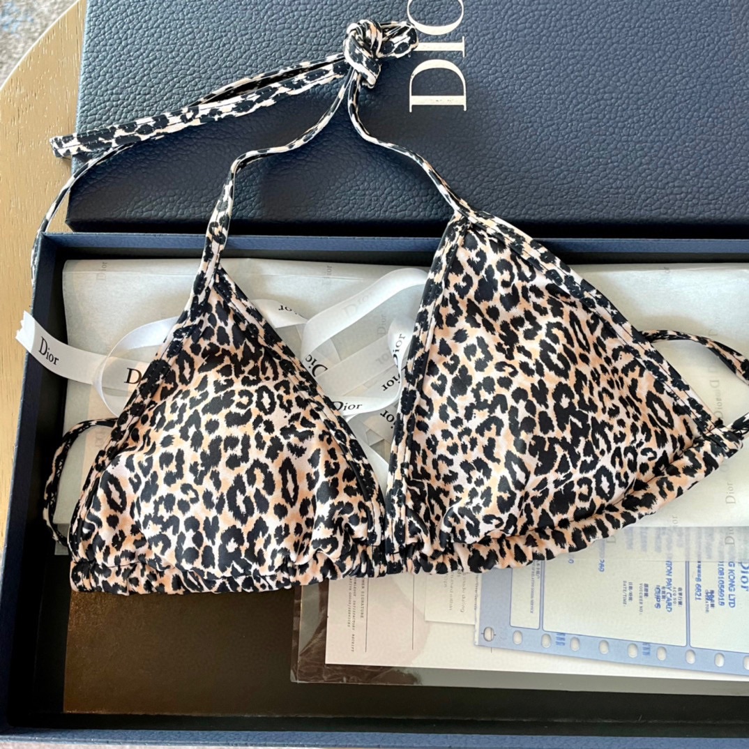 Dior leopard bikini