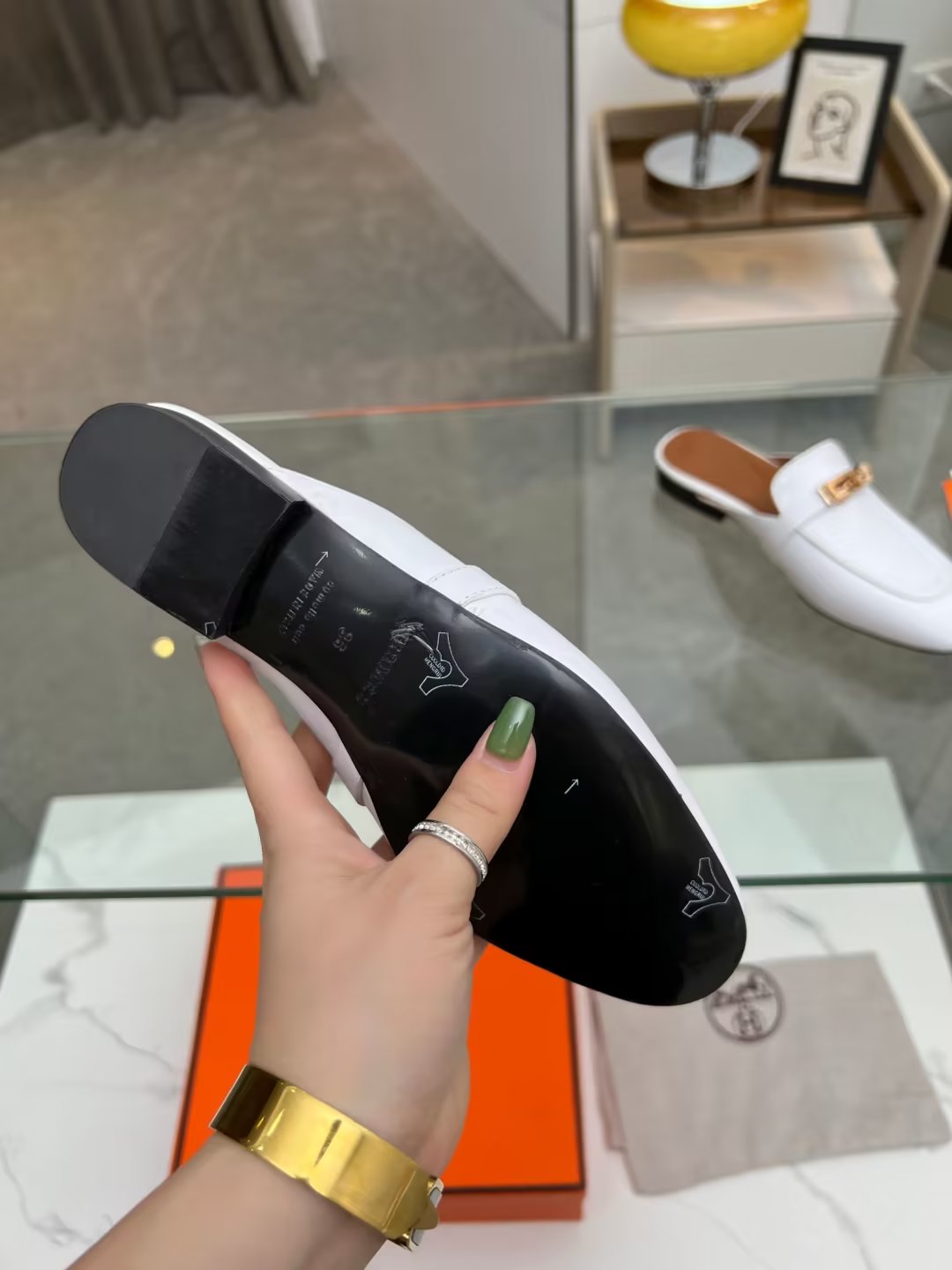 Hermes early spring new slippers