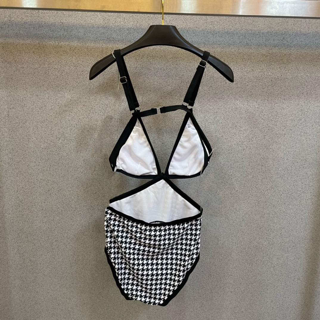 Dior New Sexy One-Piece Swimsuit in Chiaroscuro