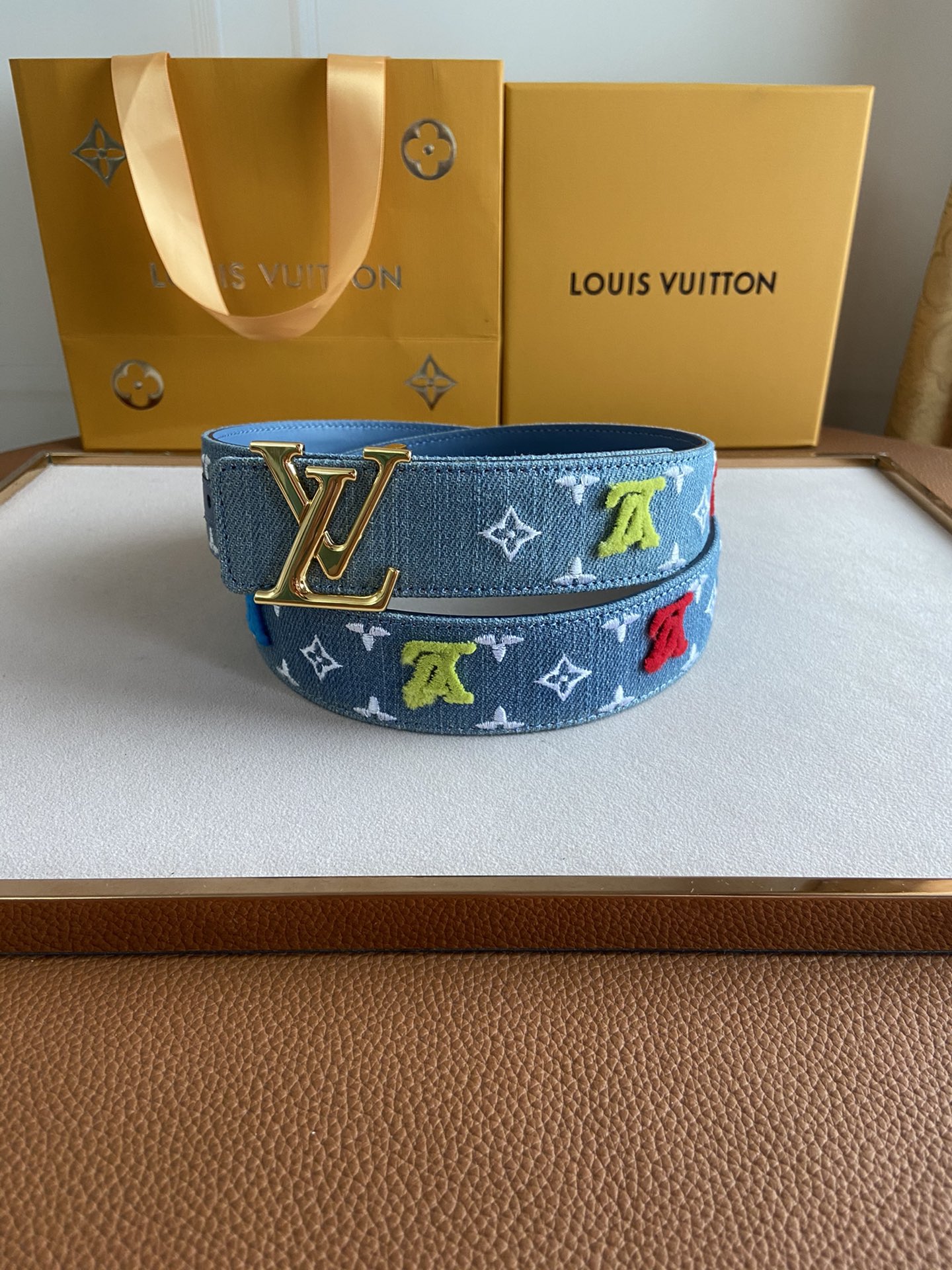 LOUIS VUITTO Optic Reversible Belt