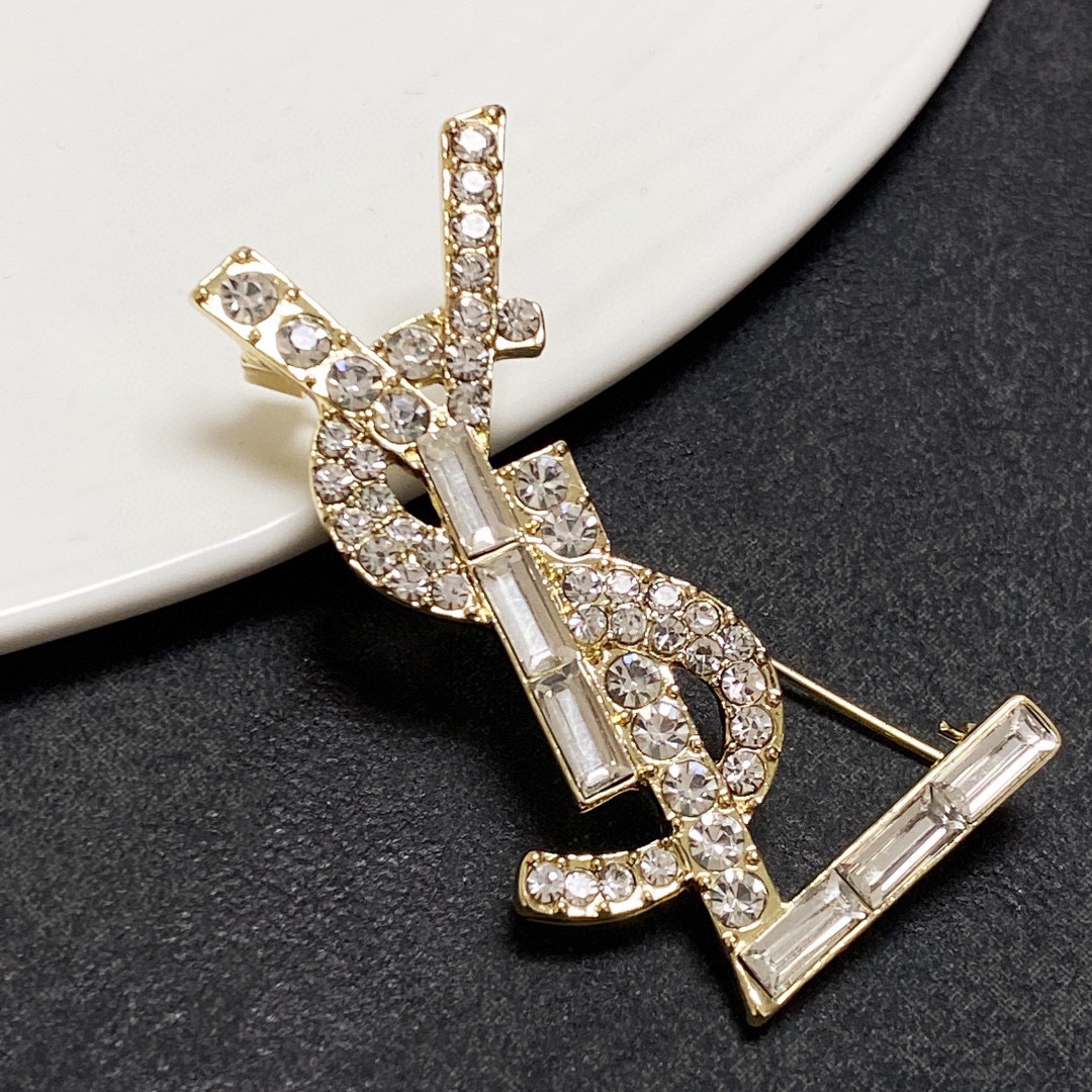 Saint Laurent YSL brooch