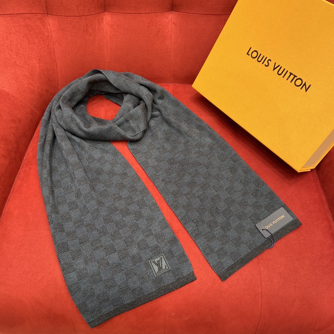 𝐋𝐨𝐮𝐢𝐬 𝐯𝐮𝐢𝐭𝐭𝐨𝐧 Checkered Men's Scarf 100% Wool