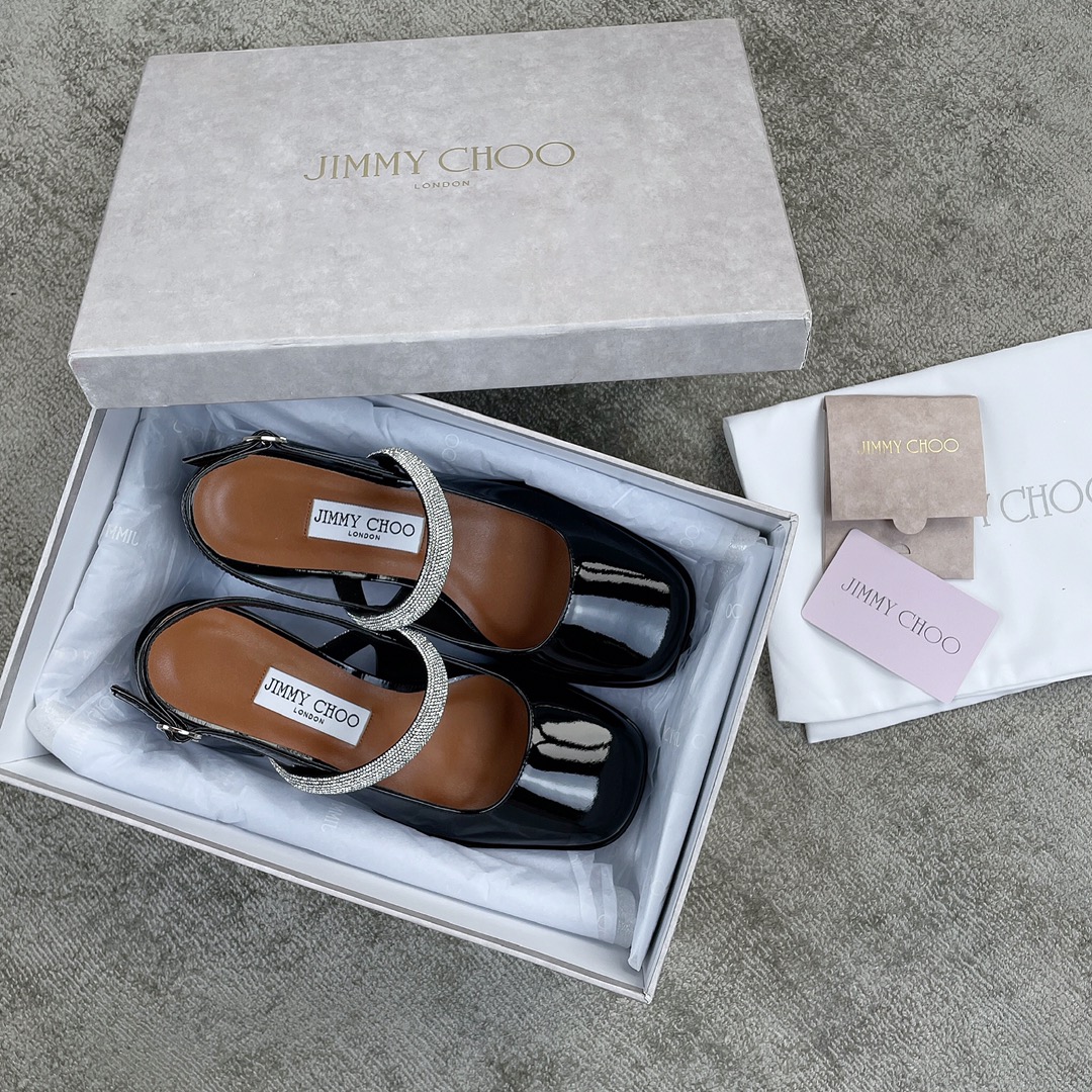 Jimmy Cho*o Chunky Heel Mary Jane