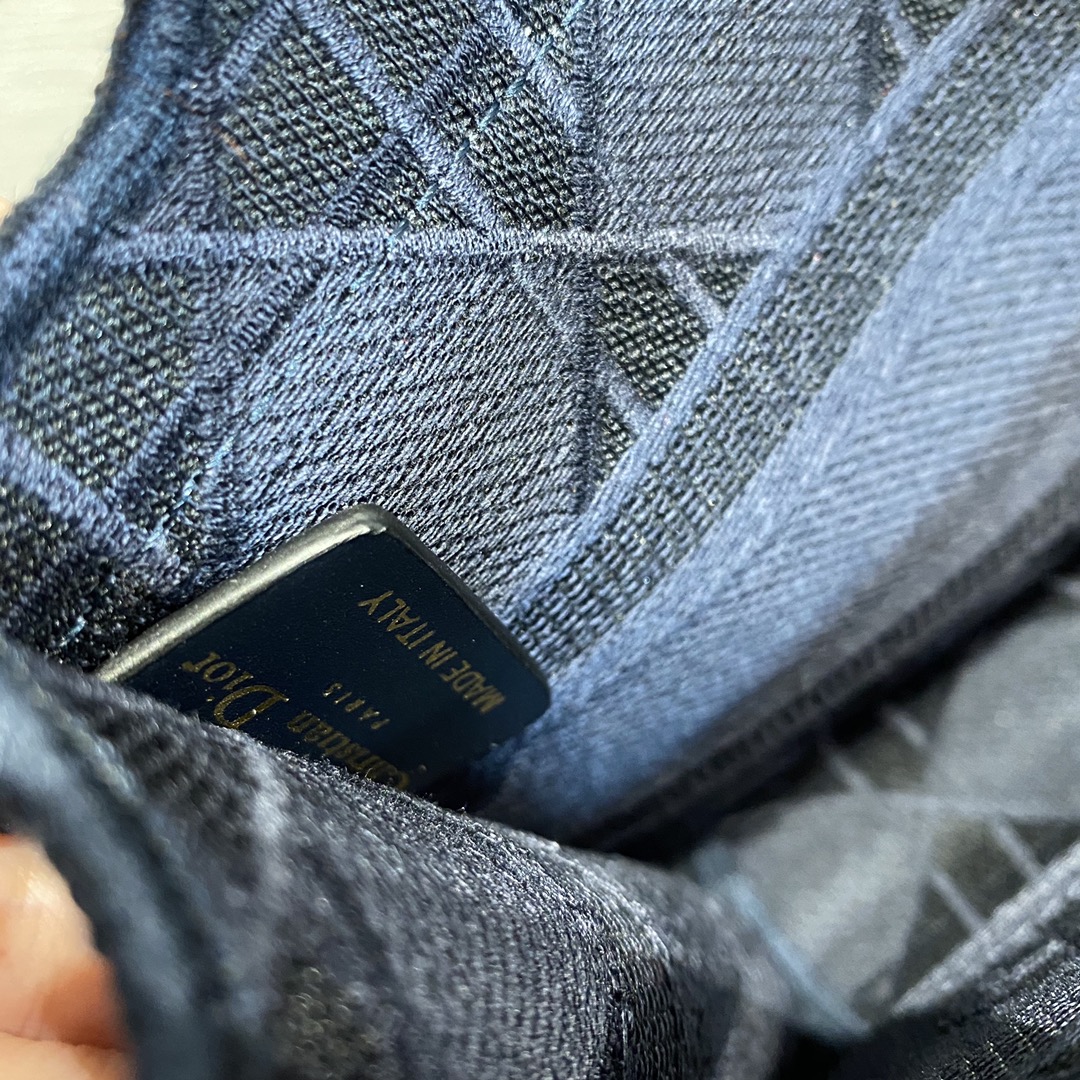 Mini Dark Blue Tote Velvet latest plaid series