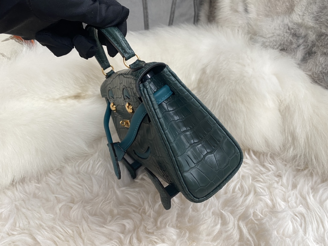 kelly doll  American crocodile top craftsmanship wax thread hand sewing