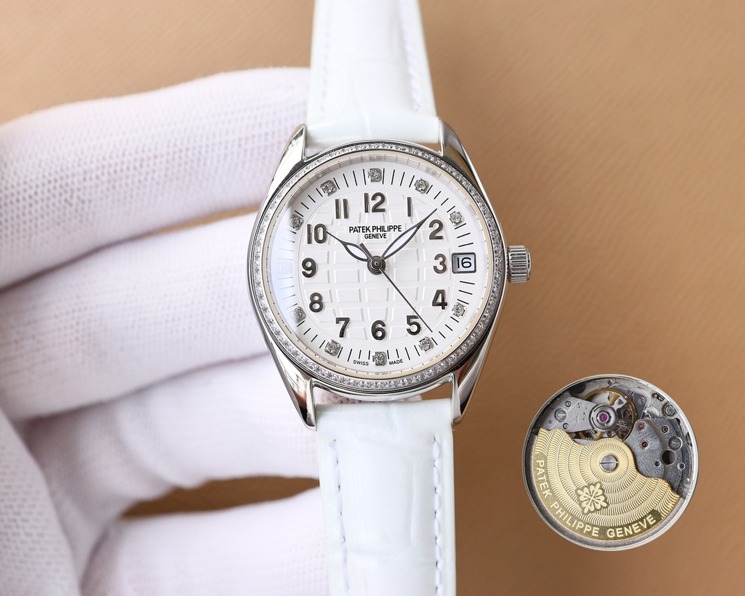 Patek Philippe Fashion Ladies Watch Simple Three Needle