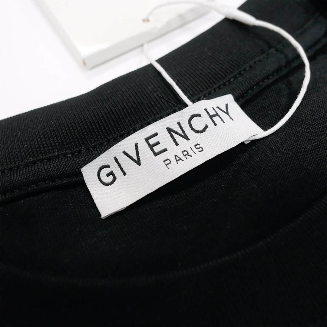 Givenchy 2024ss new summer feather print t-shirt