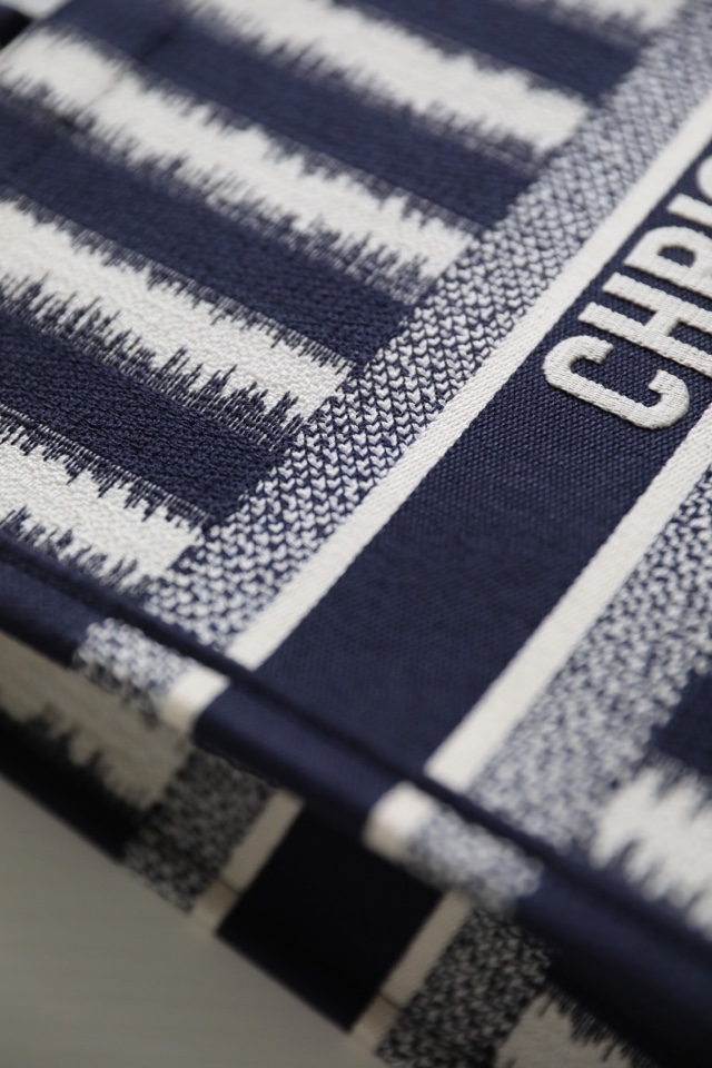 DIOR TOTE striped shopping bag