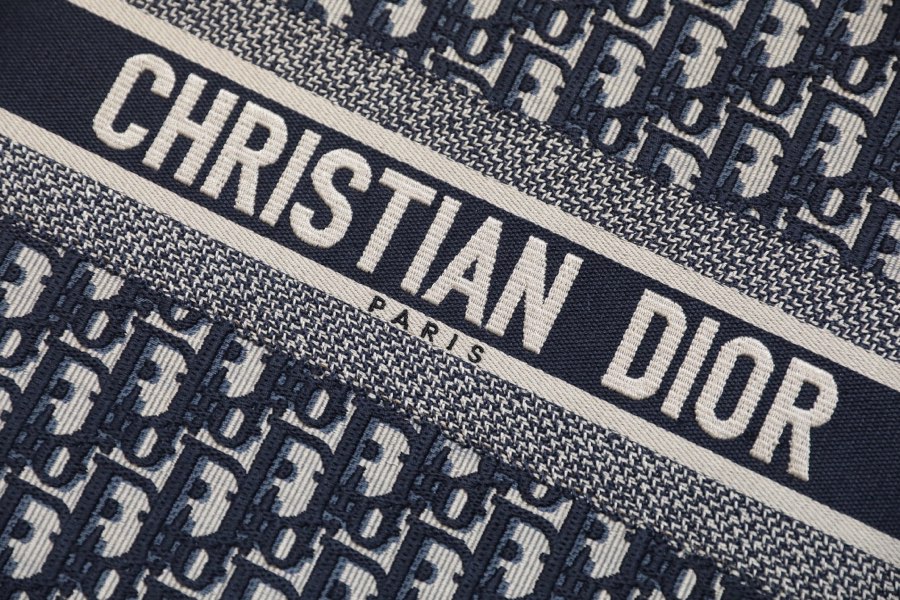 DIOR TOTE blue Oblique pattern