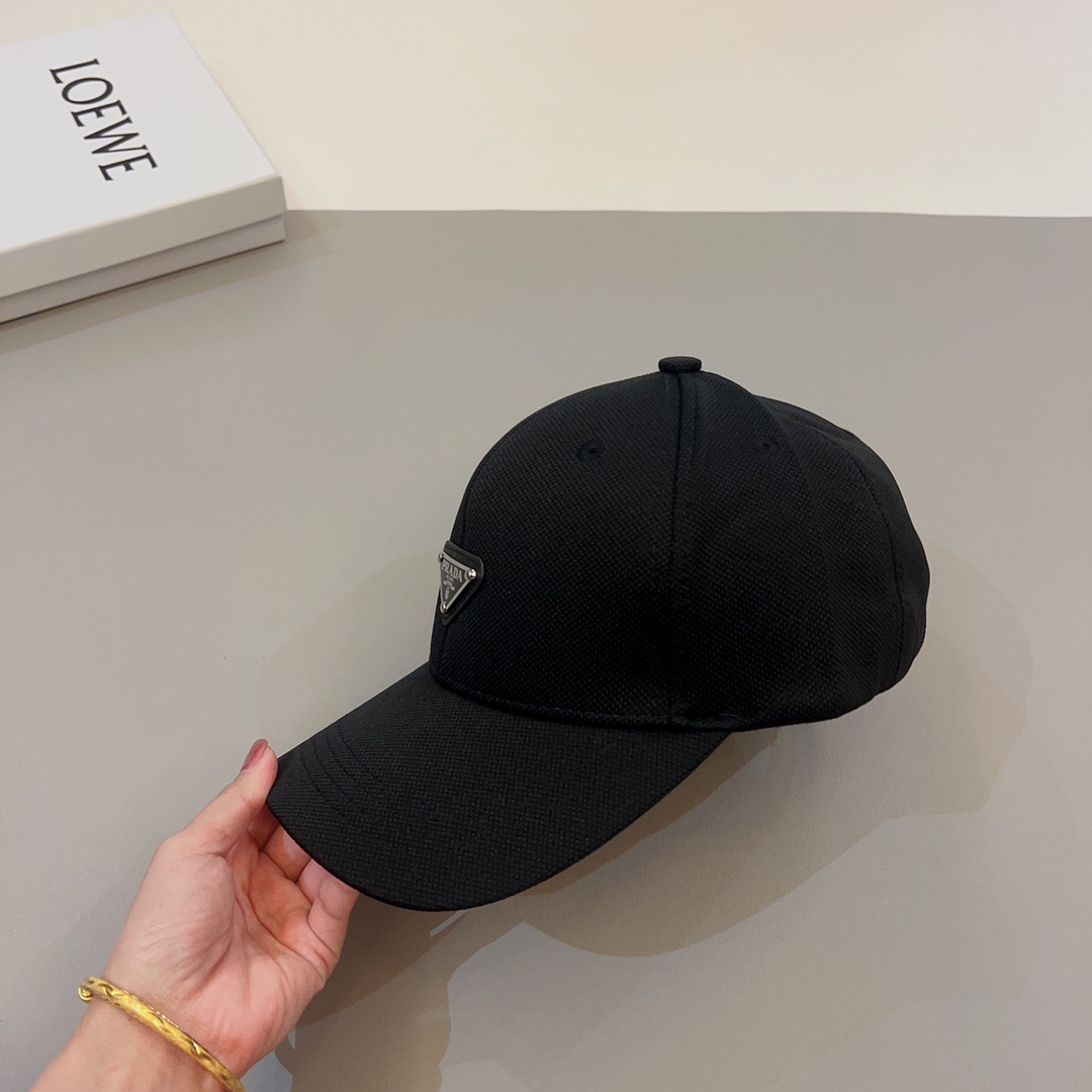 Prada hipster favorite triangle logo baseball cap