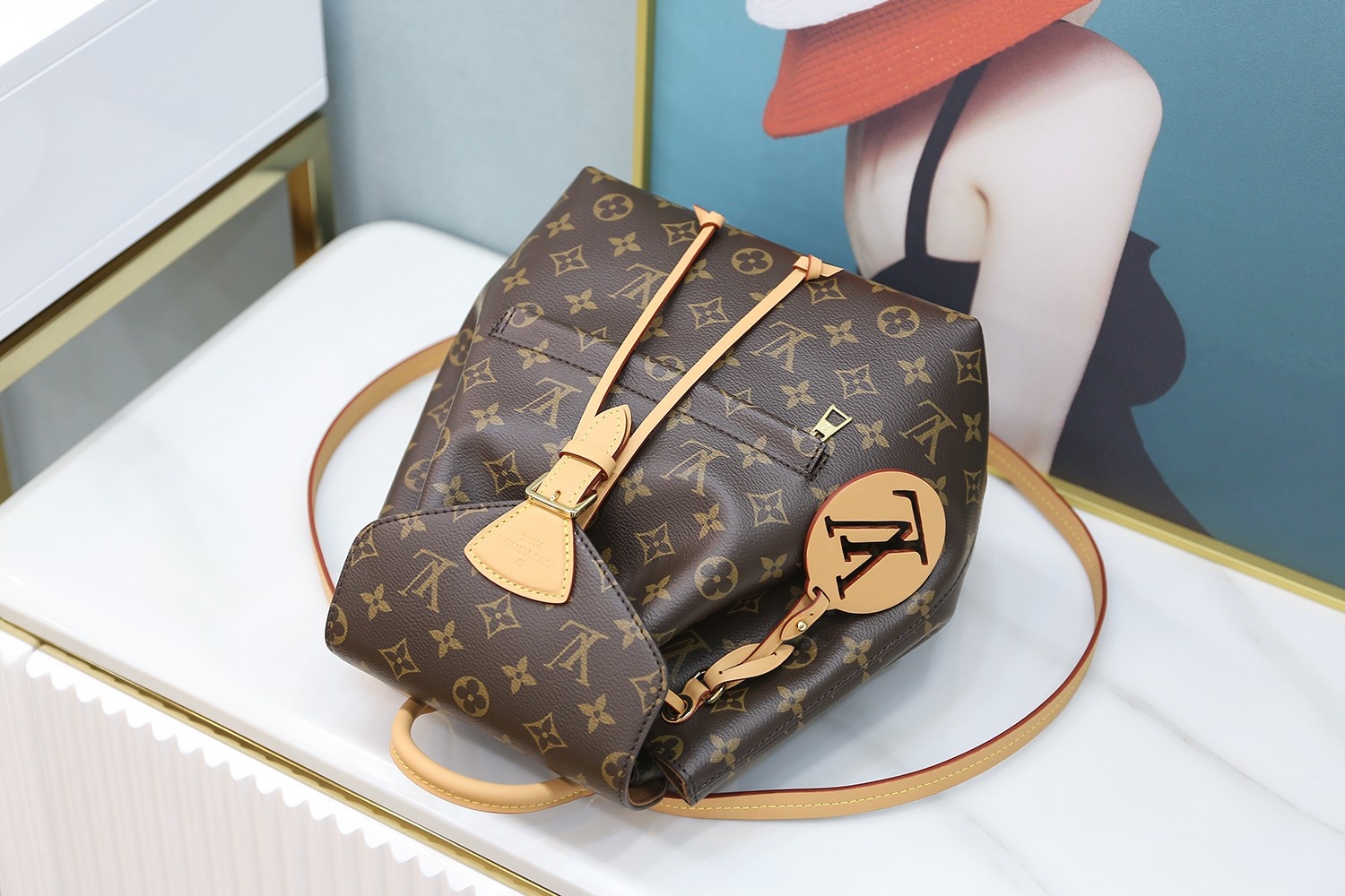 Louis Vuitton 𝙈𝙊𝙉𝙏𝙎𝙊𝙐𝙍𝙄𝙎 small backpack M45501