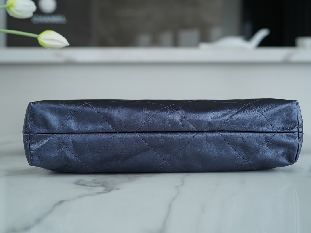 𝗖𝗛𝗔𝗘𝗡𝗟✦𝟐𝟐𝗣Métiers d'Art 𝟐𝟐Handbag Medium Metallic Blue