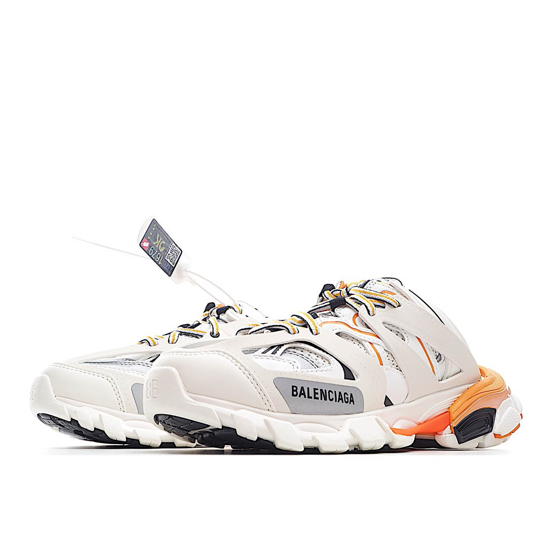 Balenciaga Sneaker Tess s.Gomma MAILLE WHITE/ORANGE