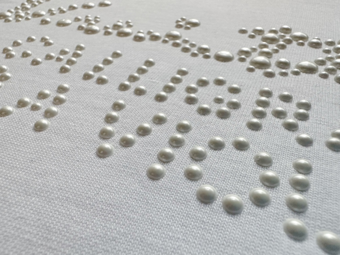 Louis Vuitton Heavy Industry Gradient Beaded Beaded Short Sleeve T