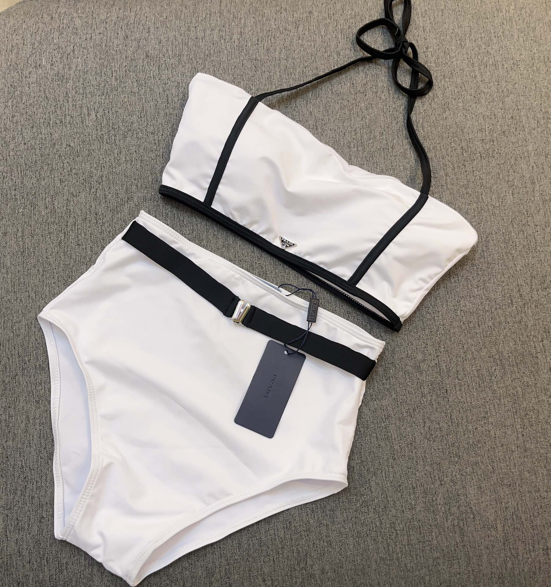 Prada Printed high stretch fitness yoga wear sports suit swimming costume bikini