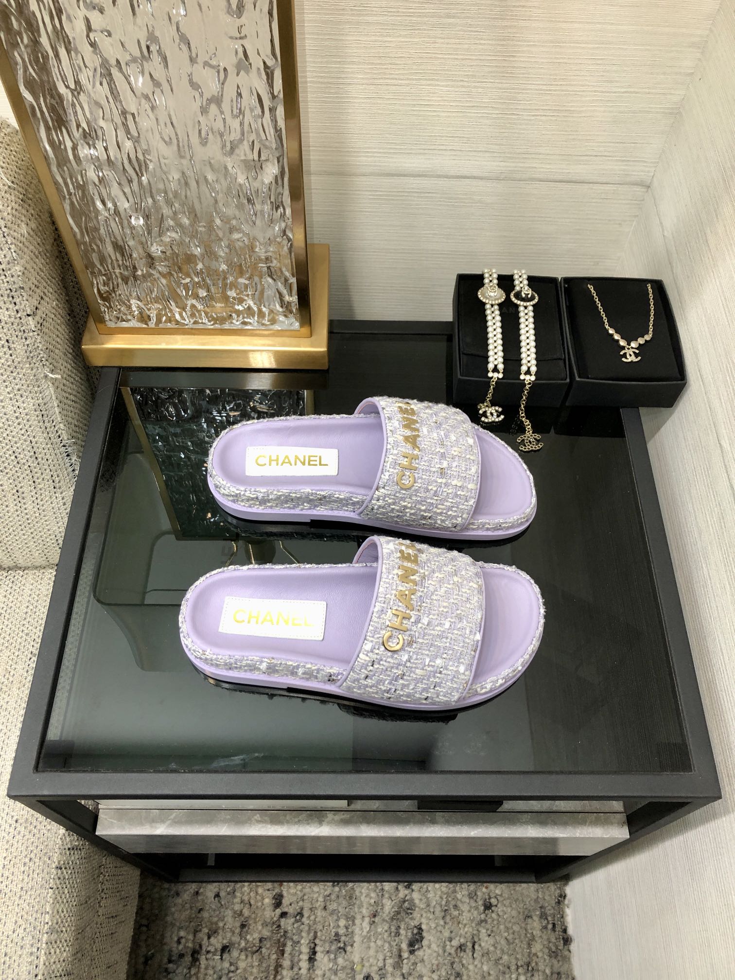 CHANEL 2022 early spring latest honey slippers fashion versatile series imported sheepskin cushioned feet
