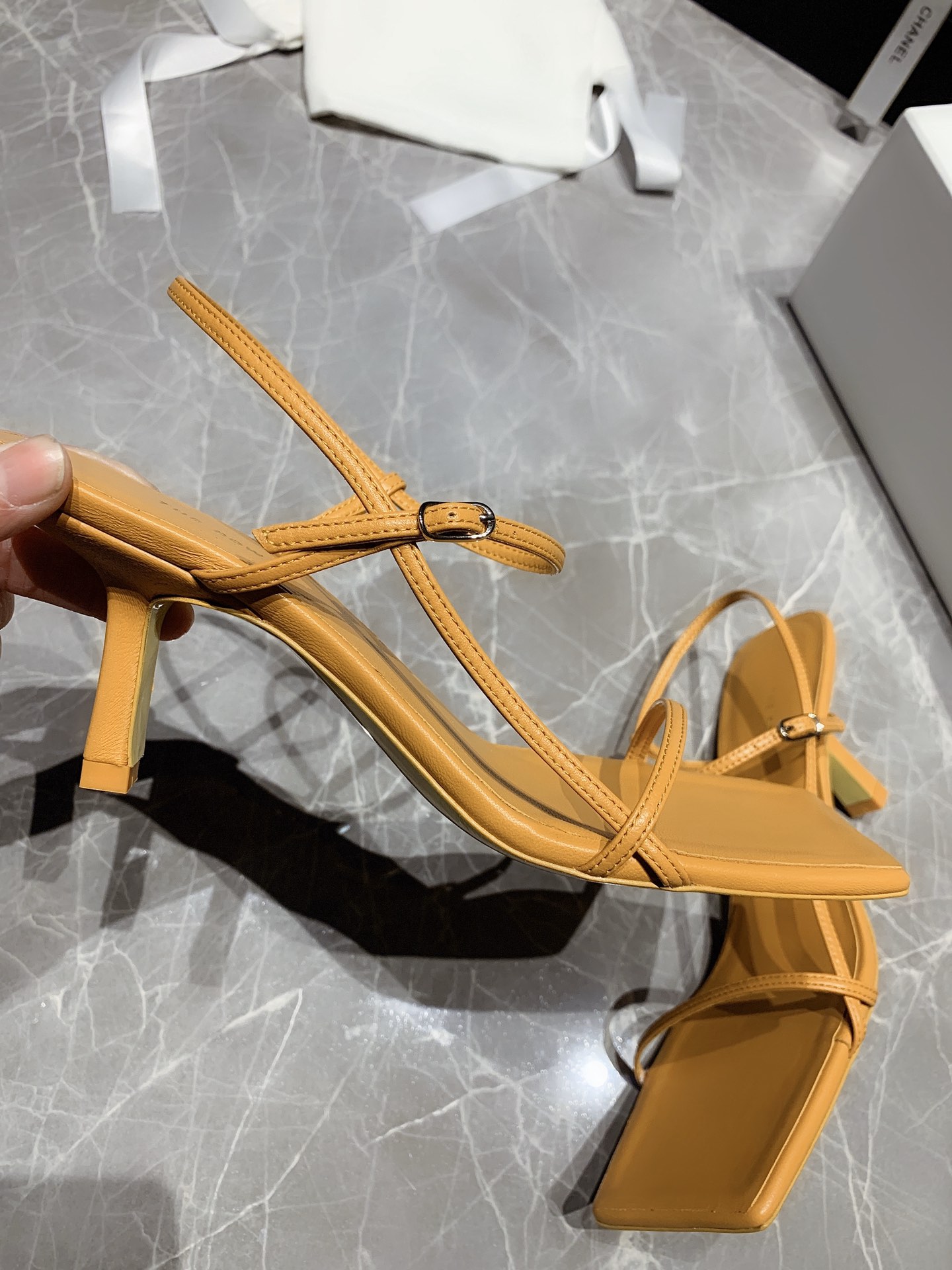 THE ROW - Top Edition Spring/Summer 2020 New The Row goddess level thin strap high heel sandals