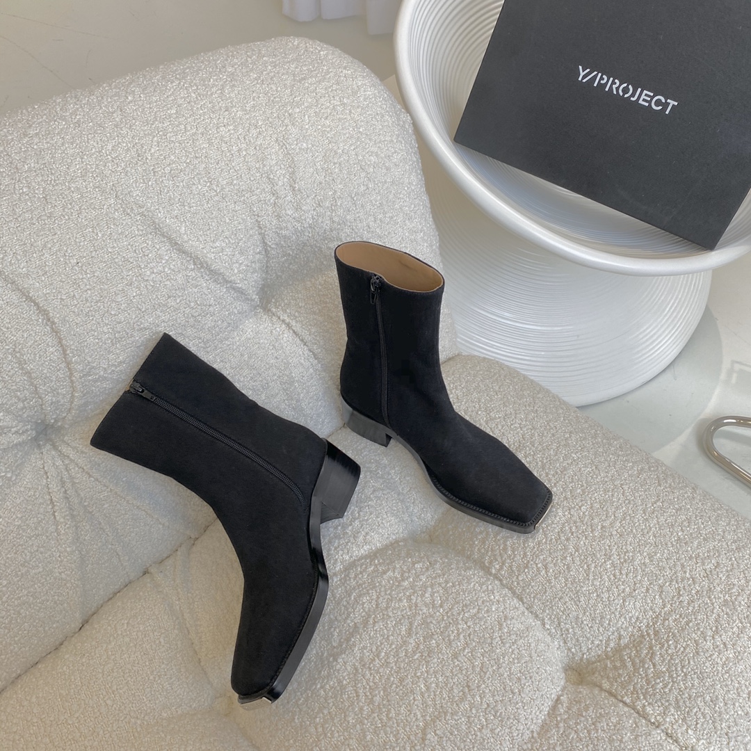 Y/Project private order washed denim import open beads two layer rubber outsole combination bottom