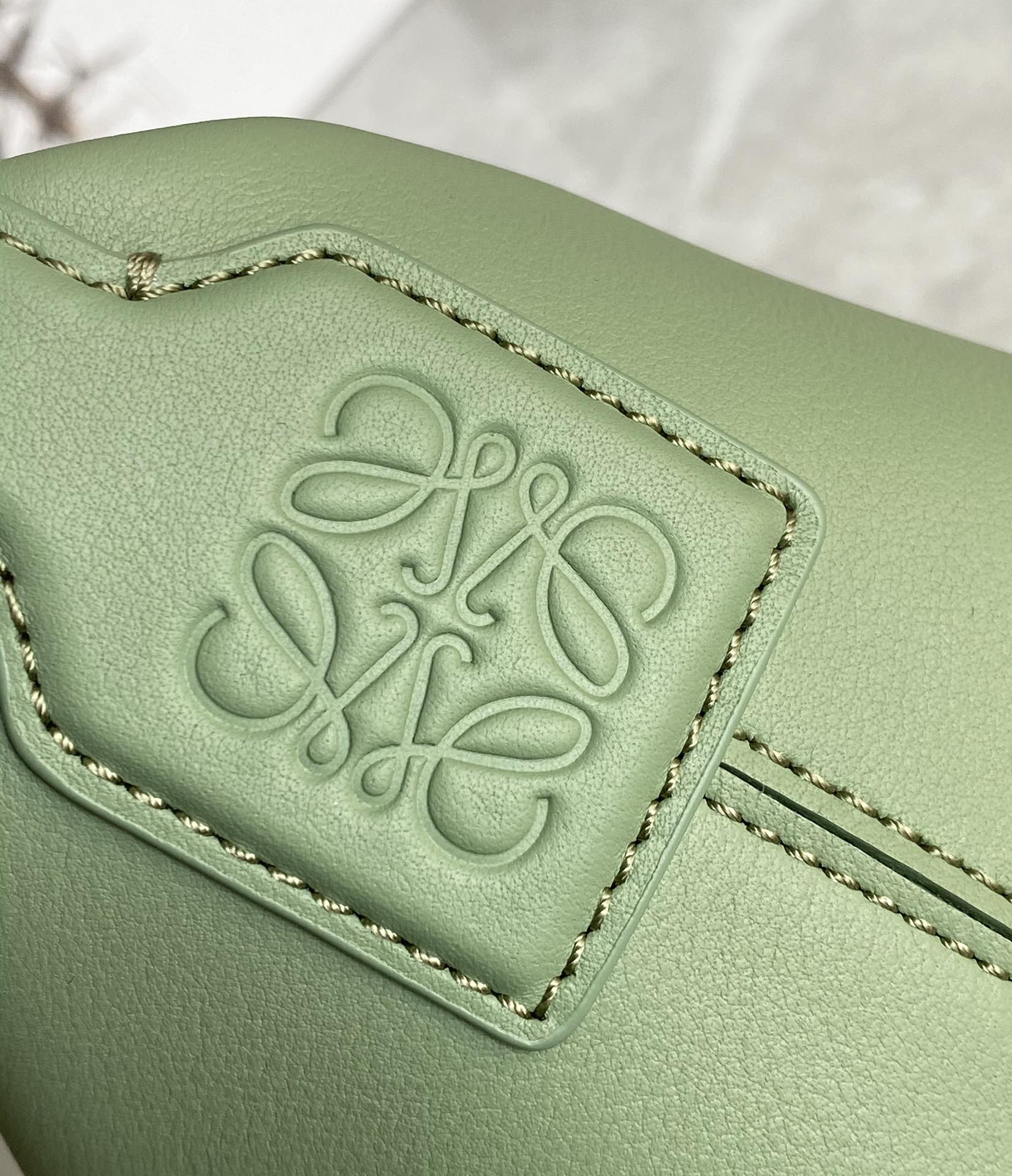 LOEWE cubi full leather lunch box bag