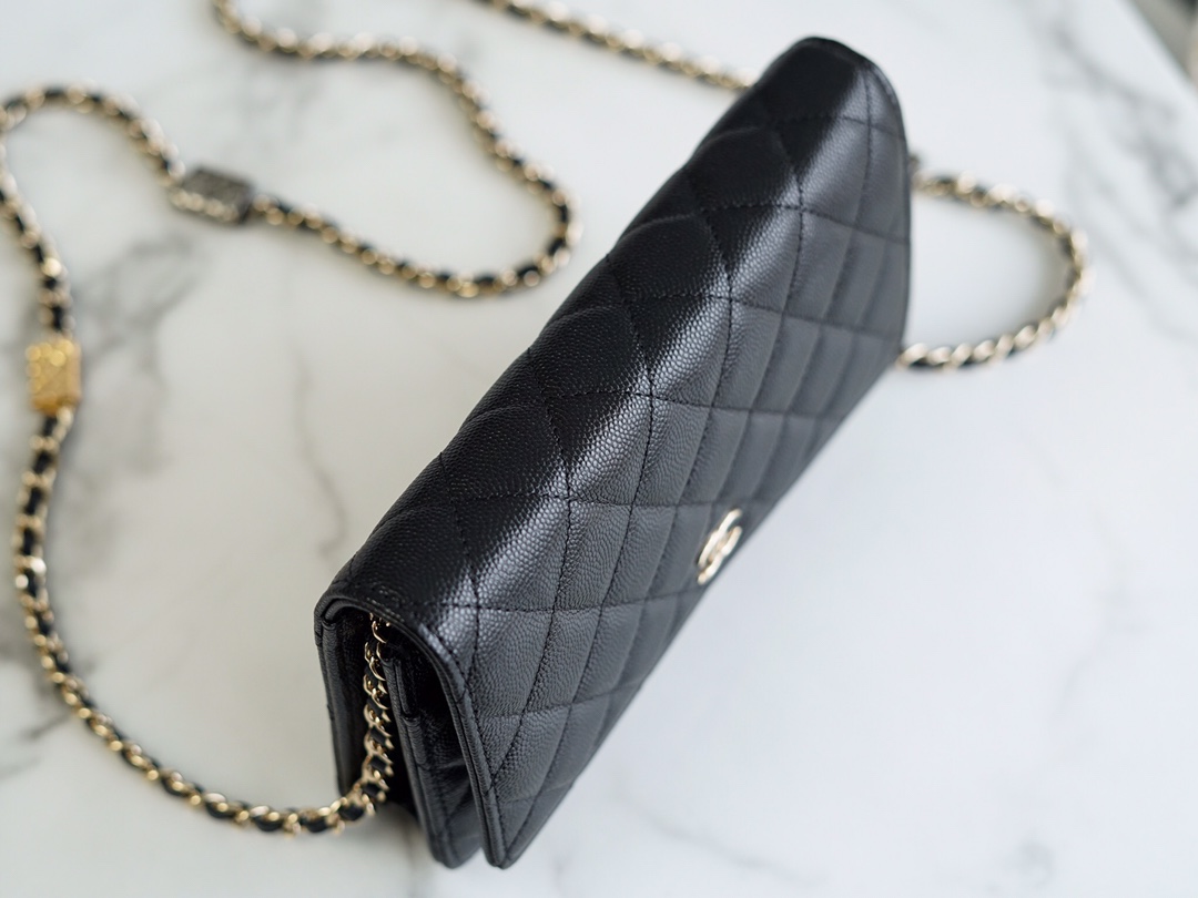 Chanel 𝑾𝒐𝒄 hair bag 𝟮𝟭/𝟮𝟮 autumn and winter new gold chain caviar grain embossed calfskin