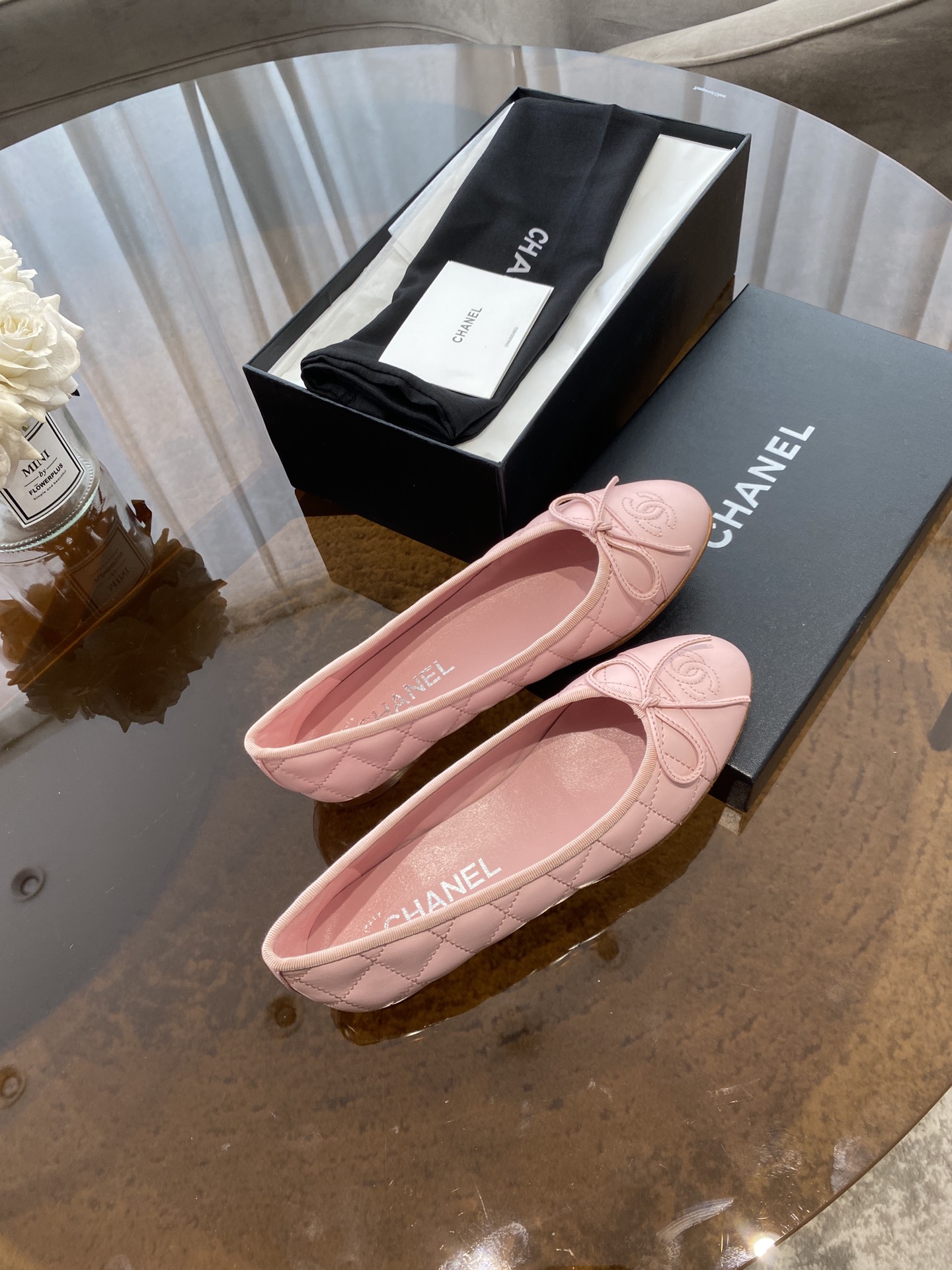 CHANEL ballet shoes Imported custom leather Italy imported leather outsole