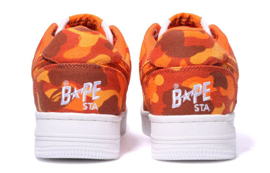 A BATHING APE Bape Sta x Heron Preston ‘White Orange’ 1I23-191-904