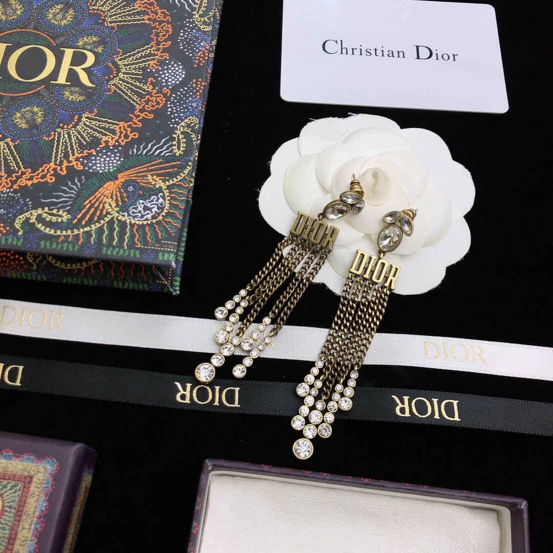 Dior stud earrings