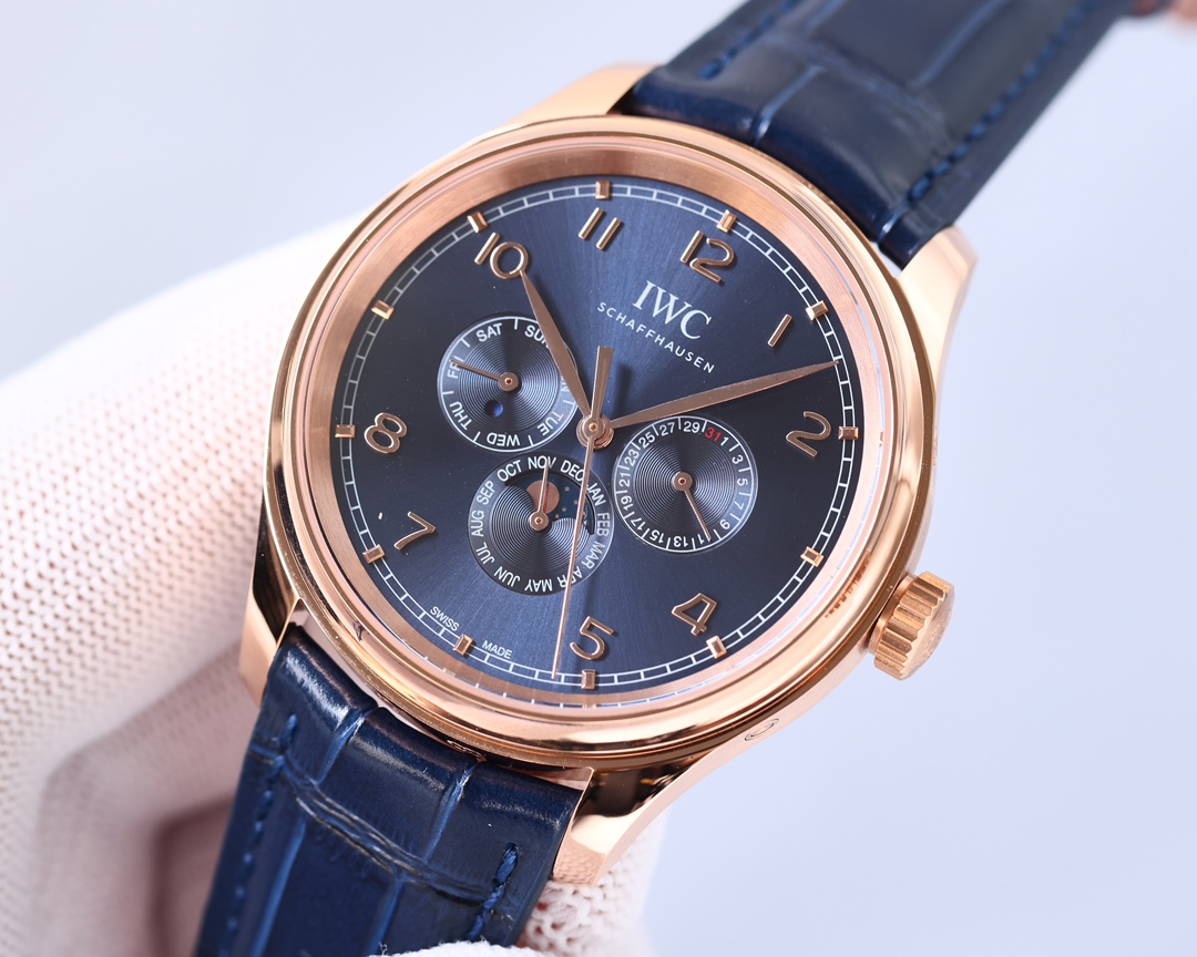 IWC- Portuguese Collection German CNC machine open molded case and strap 82650 movement copy