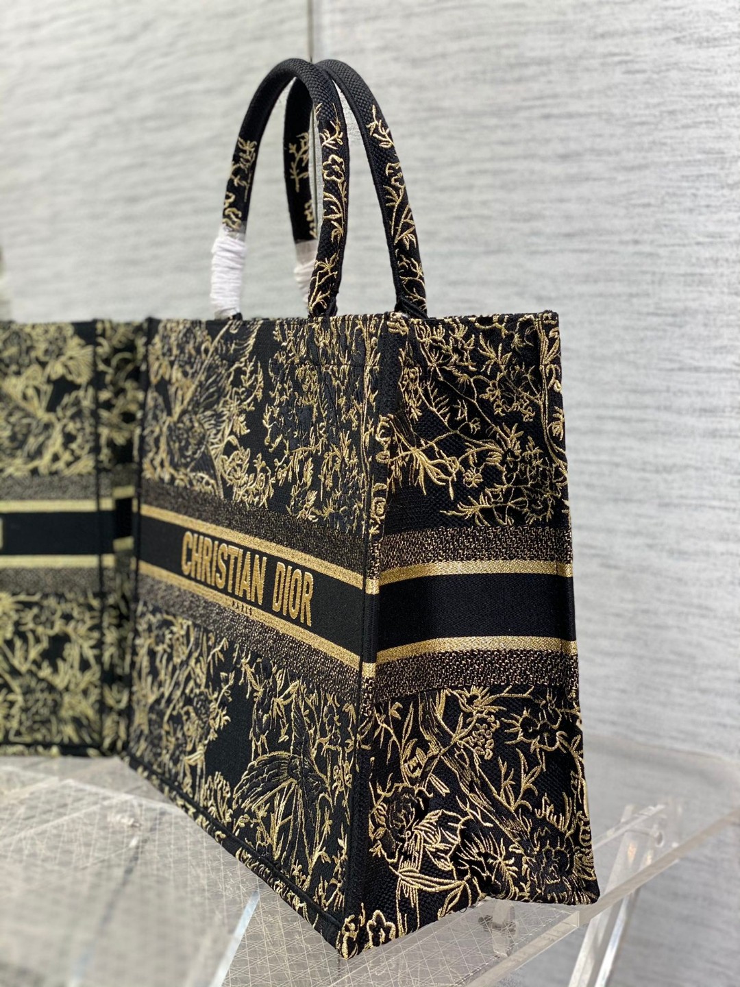 DIOR TOTE Limited Edition Gold Silk Line Collection