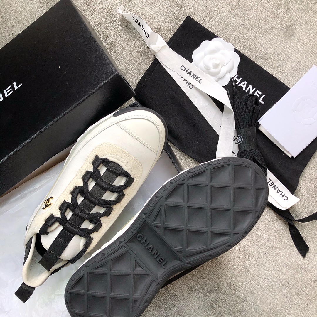 CHANEL sneakers classic small incense sneakers cowhide sheepskin leather genuine leather sole