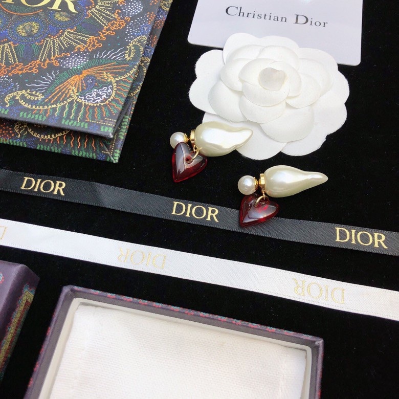 Dior stud earrings