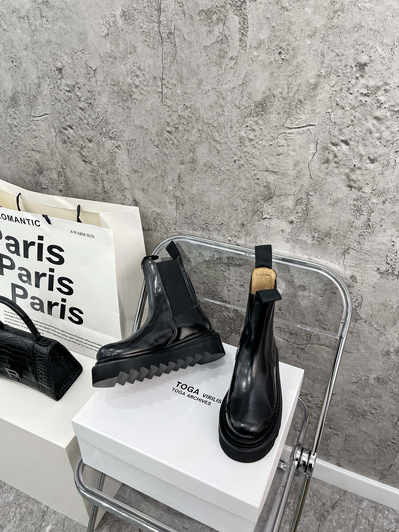 Toga Pulla | 𝟐𝟎𝟐𝟏/𝐒𝐒 𝐧𝐞𝐰 Toga Pulla2021/FW hot trend Chelsea mid-calf boots toga dark mid-calf boots