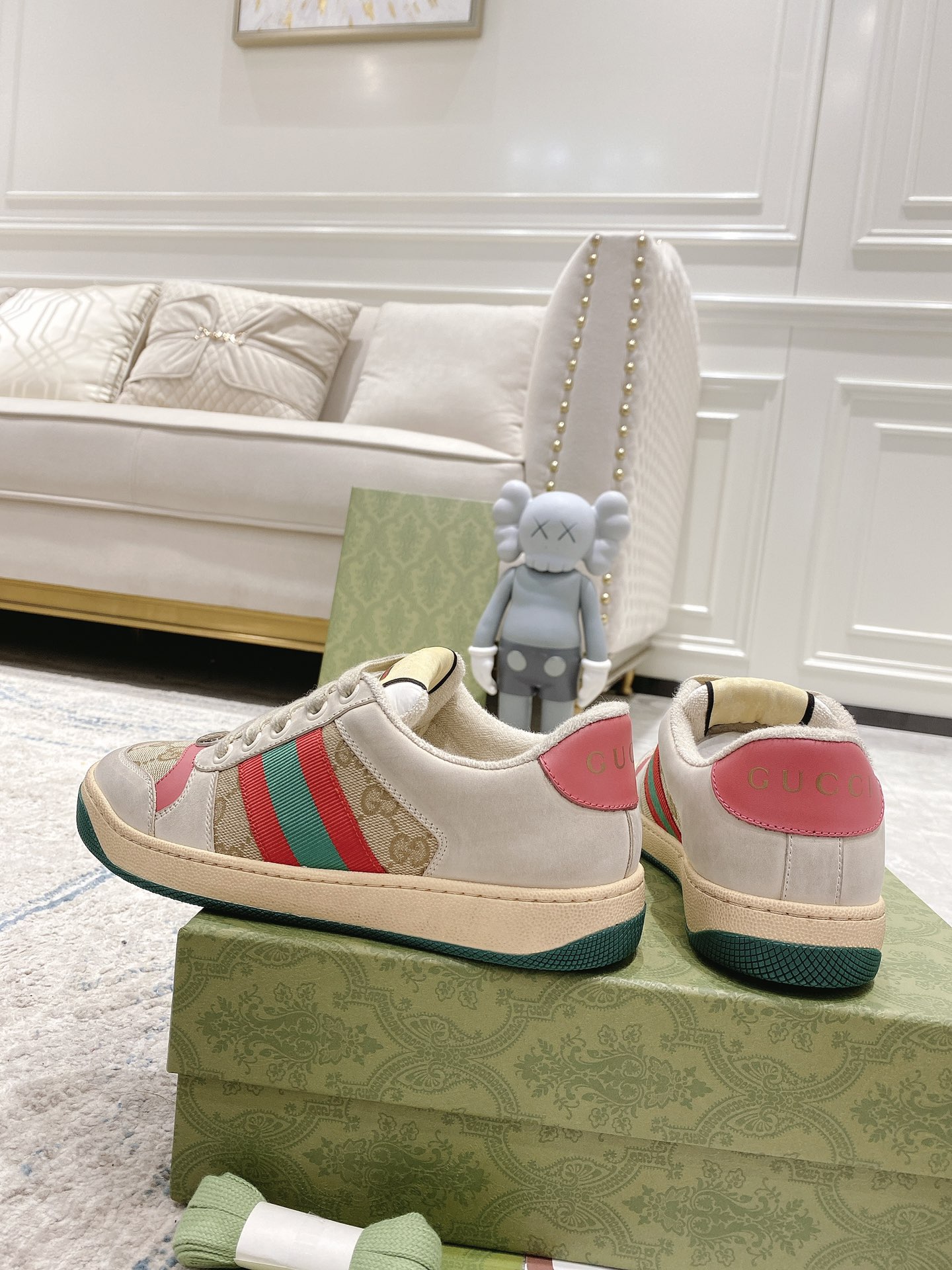 Gucci new upgraded small dirty shoes couple models