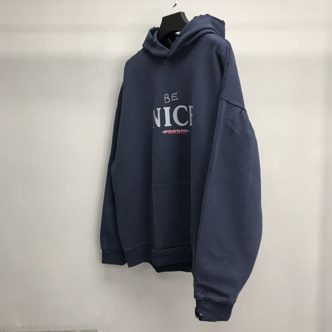 Balenciaga BE NICE hooded sweatshirt