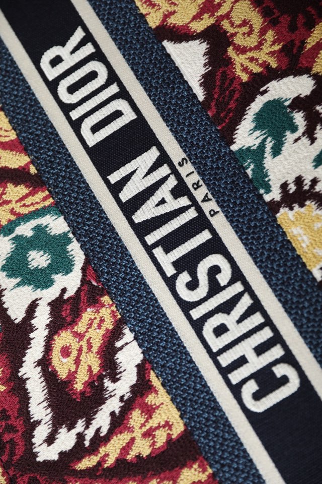 DIOR TOTE Paisley Blue