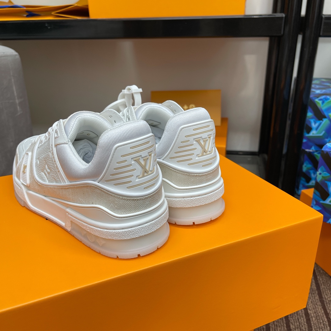 Louis Vuitton couple models DIY buckle sneakers sneakers