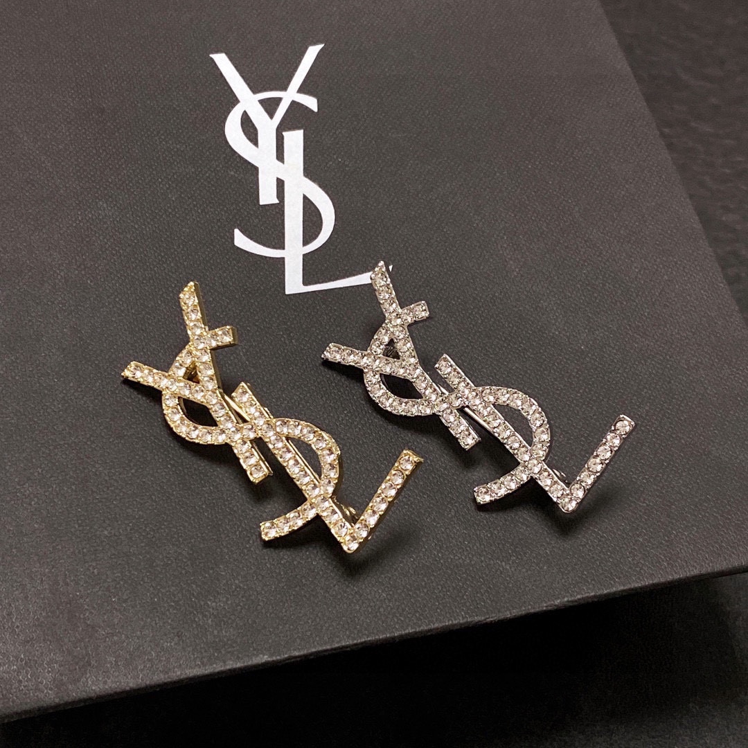 Saint Laurent YSL brooch
