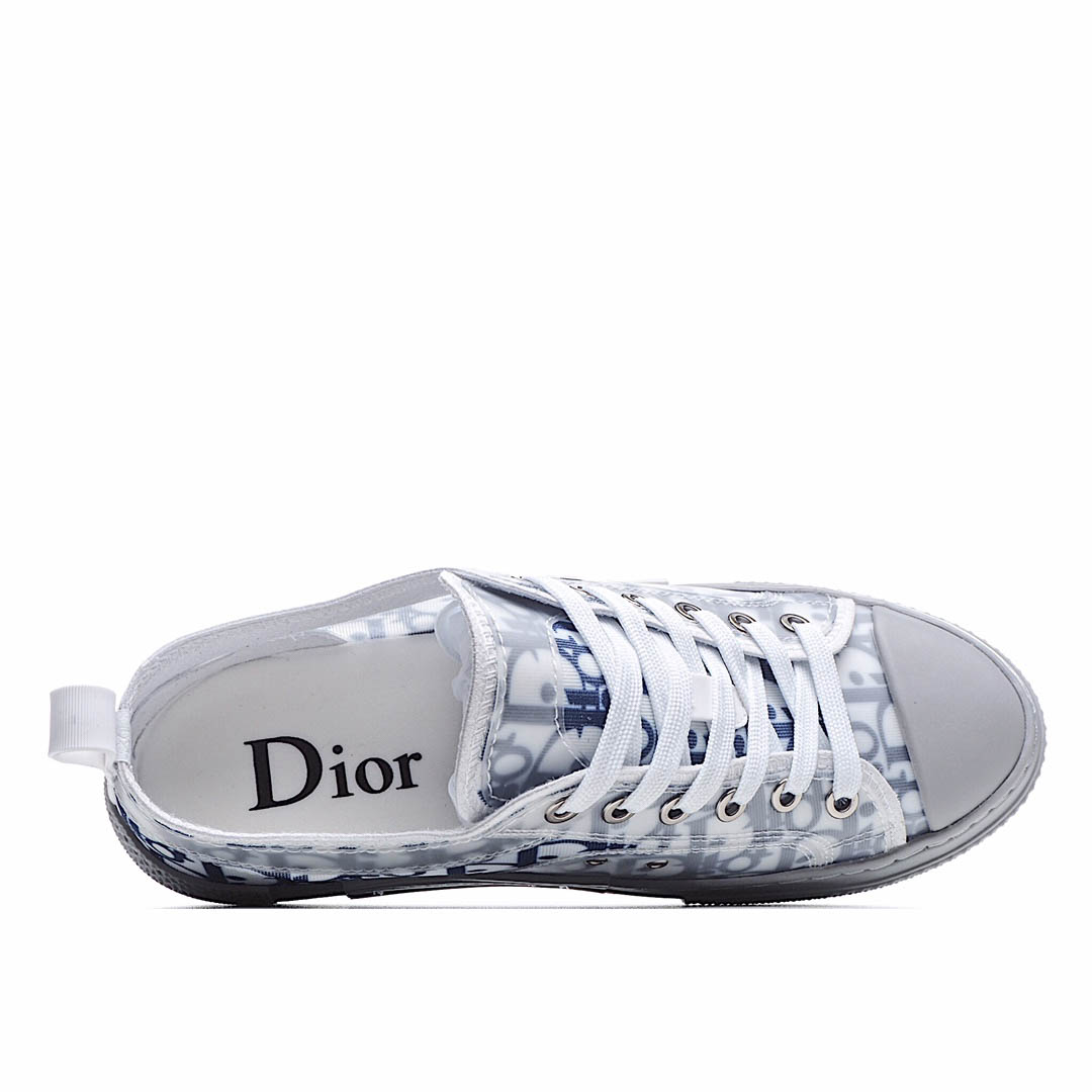 Dior B23 Oblique Slip-on Low Top Sneakers Sheer Print Sneakers