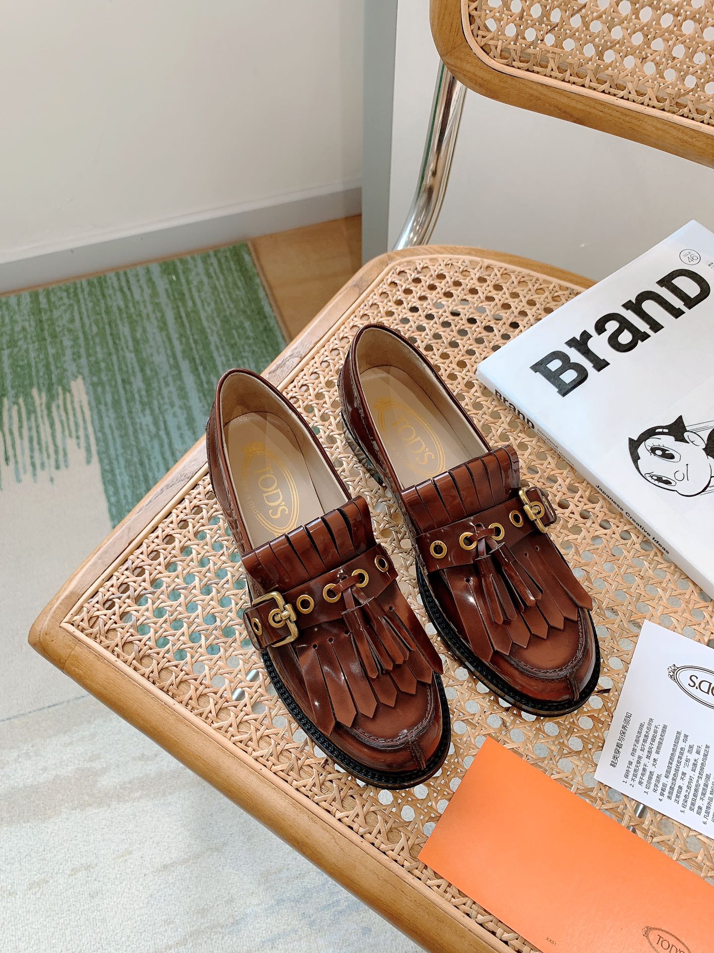 TOD'S 𝙏𝙊𝘿𝙎 2020FW new tasseled Le Fu shoes ✔️ buckle design retro literary ✔️