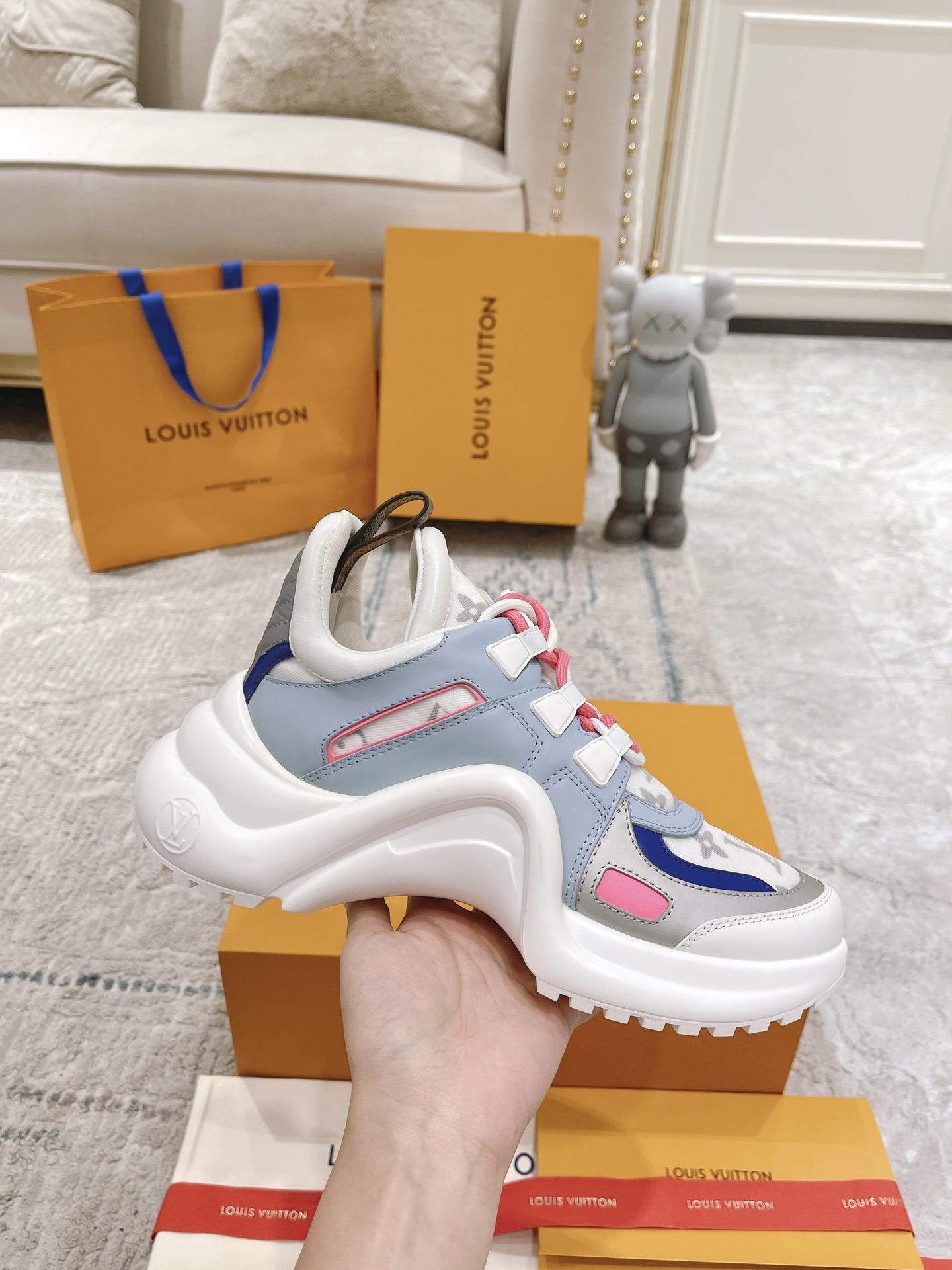 Louis Vuitton Archlight Donkey Brand Louis Vuitton Casual Sports Dad Shoes