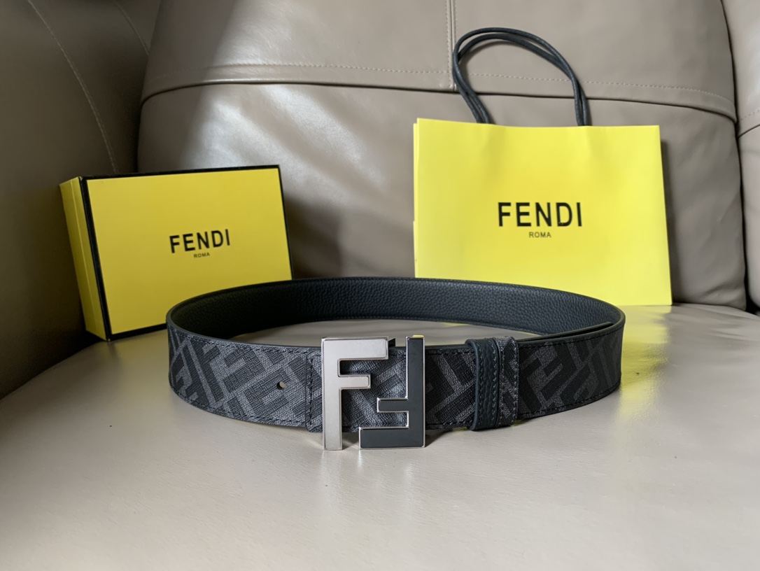 FENDI men's casual reversible belt