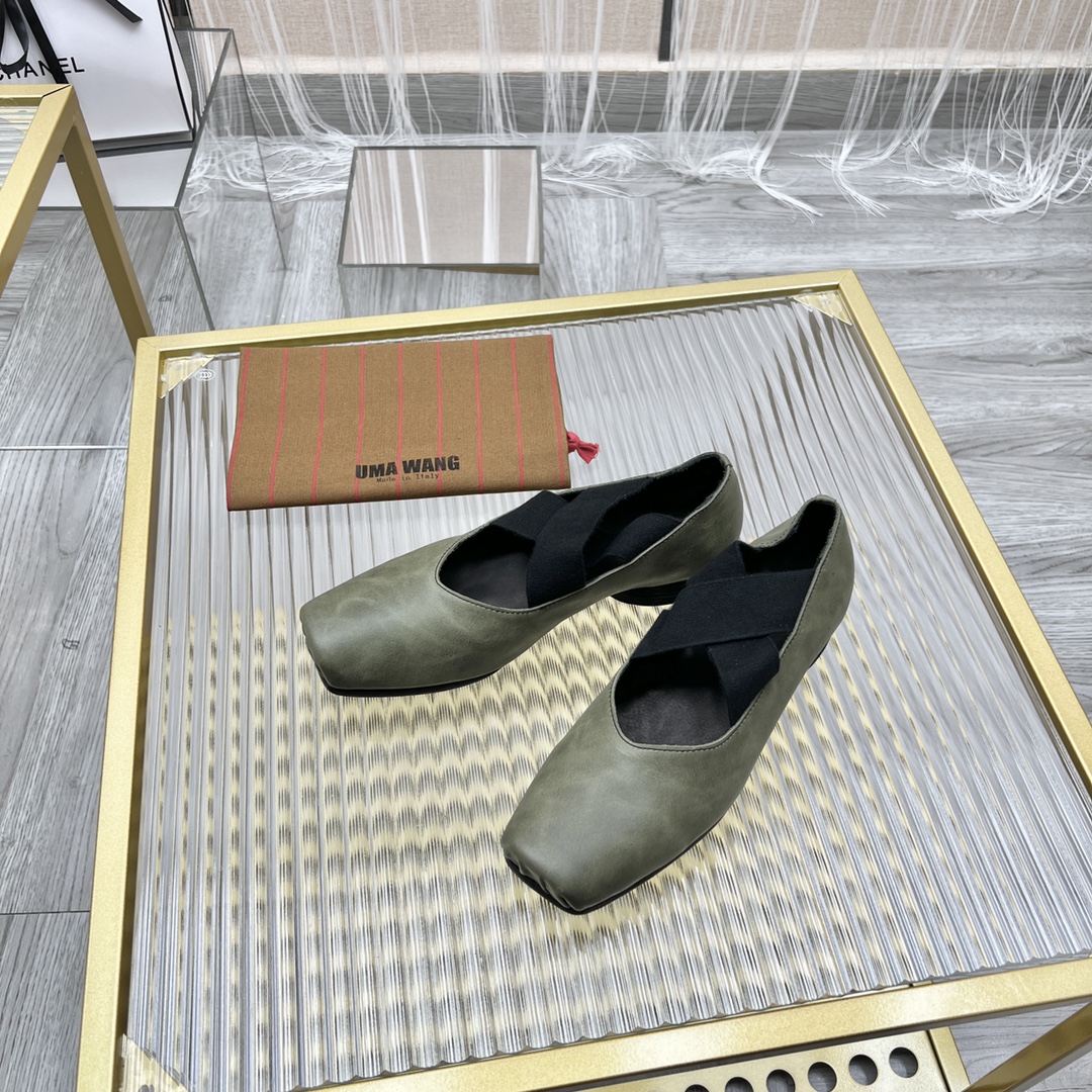 𝐔𝐌𝐀 𝐖𝐀𝐍𝐆｜𝟐𝟎𝟐𝟑/𝐒𝐒 𝐧𝐞𝐰  UMA WANG classic models retro do old ballet shoes