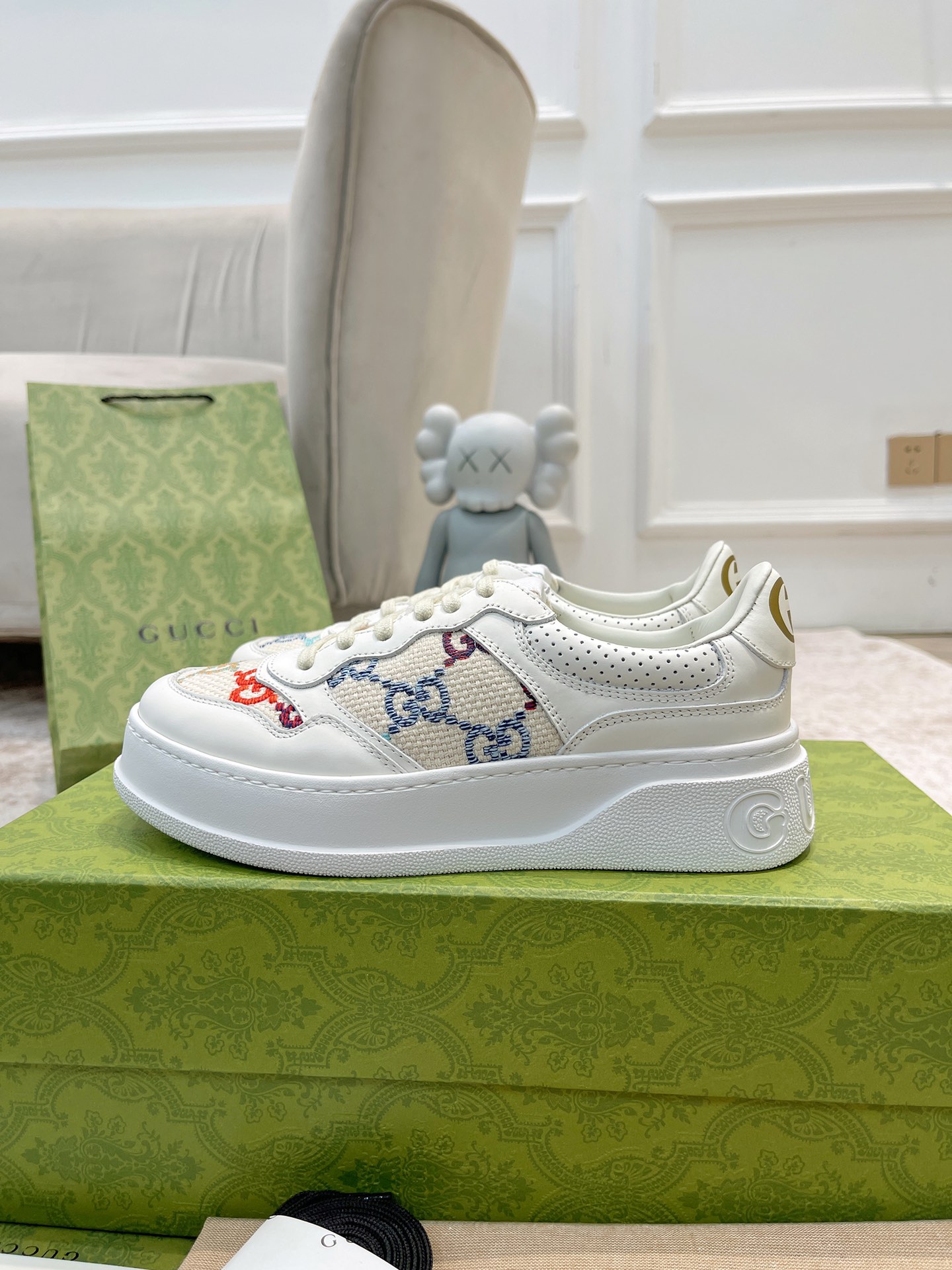 Gucci white shoes