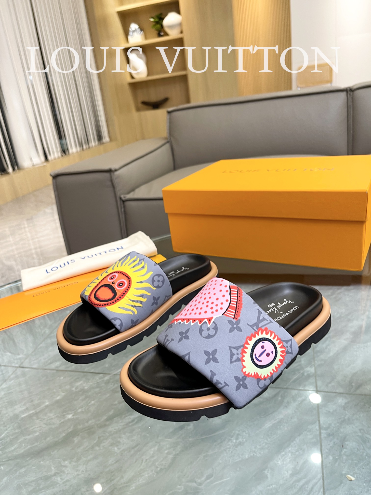 Louis Vuitton 2023 lovers mandarin duck shoes