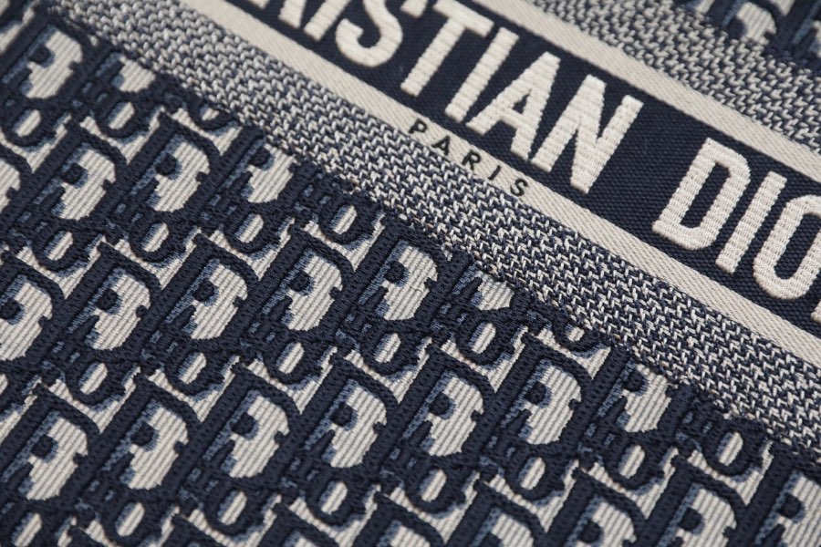 DIOR TOTE blue Oblique pattern